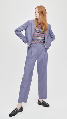 Offering sharp, elegant tailoring separates in both formal and casual styles, Paul Smith women's trouser suits come in an array of textures and tones, including check, pinstripe and the crease-resistant 'A Suit To Travel In'. Women Lifestyle, Trouser Suits, Designer Suits, Paul Smith