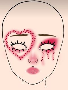 Creative Halloween Makeup, Holloween Makeup, Creepy Makeup, Anime Eye Makeup, Face Charts, Cute Halloween Makeup, Halloween Makeup Pretty