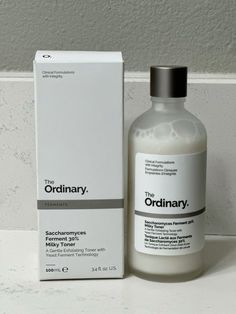 The Ordinary Milky Toner, Ordinary Toner, Milky Toner, Haut Routine, Skin Care Toner Products, Exfoliating Toner, Glowing Skincare, Skin Toner