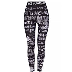 Authentic Dolce & Gabbana Jersey Leggings With Graffiti Print. Stretchy And Elastic Material On The Waist Band And Entirety Of The Leggings. Runs True To Size. Worn Only Once Leggings Are In Perfect Condition. Dry Clean Size 36 It 100% Authentic Pre-Loved Graffiti Prints, Waist Band, Colorful Leggings, Pant Jumpsuit, Dolce And Gabbana, Graffiti, Pants For Women, Dry Clean, Black White