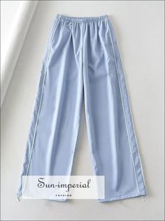 Style: Casual Waist Type: MID Decoration: Side Stripe Decoration: NONE Fabric Type: Broadcloth Pattern Type: striped Pant Style: Cargo Pants Material: Polyester Fit Type: LOOSE Length: Full Length Season: Summer Place Of Origin: China (Mainland) Closure Type: Elastic Waist Gender: WOMEN Front Style: Pleated 100% PolyesterSize TableS : Waist 64cm(25.2") Hip 118cm(46.5") Thigh 73cm(28.7") Length 104cm(40.9") M : Waist 68cm(26.8") Hip 122cm(48") Thigh 75cm(29.5") Length 105cm(41.3") L : Waist 72cm( Casual Blue Bottoms With Striped Hem, Casual Bottoms With Contrast Stripes And Long Pants, Casual Stretch Bottoms With Striped Hem, Casual Summer Pants With Side Stripes, Casual Spring Pants With Contrast Stripes, Spring Casual Pants With Contrast Stripes, Casual Pants With Contrast Stripes For Spring, Sporty Spring Bottoms With Striped Hem, Blue Sweatpants With Side Stripes For Jogging