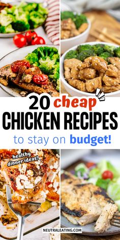 Easy Cheap Meals With Chicken! Budget Dinner Meals. Best Chicken Dinner, Cheap Dinners For A Family, Meals To Make With Chicken, Cheap Healthy Dinners, Inexpensive Dinner Recipes, Quick Dinner Recipes Healthy, Cheap Chicken Recipes, Best Healthy Dinner Recipes