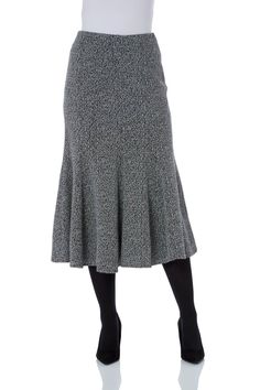 Flared Textured Midi Stretch Skirt from Roman. Introduce a smart look to your wardrobe with our flared, midi skirt. Cut from a comfortable, stretch jersey fabric, this skirt is designed in a flattering fit and flare style with soft pleats at the hem. Designed to pull on, this skirt has an elasticated waistband for comfort and easy dressing. Pair with smart blouses and blazers for complete workwear outfit! Everyday Skirt, Everyday Skirts, Flared Midi Skirt, Stretch Skirt, Flared Skirt, Knee Length Skirt, Flare Skirt, Simple Dresses, Fit & Flare