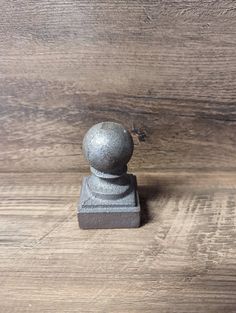 1.25 x 1.25 Cast Iron Ball Fence Finial Square Topper Post Caps for Posts  Shape: Ball  Material: Iron  Bundle: 4 Pack Type: Post Cap Concrete Ball Finials, Post Caps, Post Cap, Finials, Cast Iron, Ontario, Fence, It Cast, Home Improvement