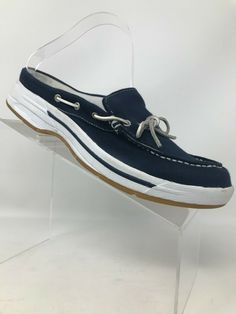 LL Bean Boat Dock Moc Toe Blue Canvas Casual Loafers Slip On Women10 M Nice looking shoes.  Very little wear.  Lots of life left. Payment Shipping Returns PayPal is the preferred payment method. We ship every day Monday - Friday. We hope you will love your purchase, however if you need to return it, we have a 30day return policy. There is a 20% restocking fee if the return is not initiated within 7 days. Powerful eBay listing templates by 3Dsellers Classic Blue Slip-on Boat Shoes, Blue Slip-on Boat Shoes With Rubber Sole, Casual Navy Loafers With Rubber Sole, Casual Blue Slip-on Boat Shoes, Navy Slip-on Boat Shoes For Boating, Navy Slip-on Boat Shoes, Boat Dock, Casual Loafers, Blue Canvas