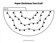 a paper christmas tree craft is shown in the shape of a bowl with black dots on it