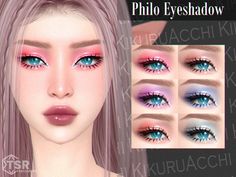 The Sims Resource - Philo Eyeshadow Sim4 Makeup, Sims Makeup, Male Teen, Cc Patreon, Sims 4 Black Hair, Cc Sims4