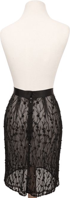 90's Designer Sexy Black Beaded Floral Mesh Mini Skirt by Badgley Mischka *** Optional Slip is not attached as seen in photos Measurements are taken flat and are approximate: labeled 4Skirt: Waist: 12” Length: 21”Slip Skirt: Waist: 12” Length: 16.5”“Mark Badgley and James Mischka met while students at Parsons School of Design in New York City in the 1980s. They both had a similar design concept of one zipper dressing, believing that looking elegant doesn’t have to be a complicated process which made them naturals to collaborate. They officially created Badgley Mischka in 1988.Their designs appeal to a modern, young thinking, and fashion forward clientele. They are most famous for their evening and bridalwear lines, and have expanded to accessories and pride themselves on reviving old fashi Mexican Skirts, Mesh Mini Skirt, Plaid Wool Skirt, Parsons School Of Design, Slip Skirts, Wool Pencil Skirt, Catherine Zeta Jones, Floral Mini Skirt, Slip Skirt