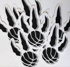 Black and White Raptors Sticker that is Matte and Waterproof Raptors Logo, Sticker Logo