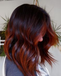 60 Stunning Cowboy Copper Hair Inspo Pics Deep Cowboy Copper Hair, Copper And Purple Hair, Hair Inspo Pics, Trendy Fall Hair Color, Peach Hair Colors