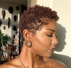 Brown Pixie Haircut, Curly Twa, Tinted Hair, Tapered Hair, Hair Tint, Cut Life, Short Natural Hair Styles, Save The Day, 2024 Vision