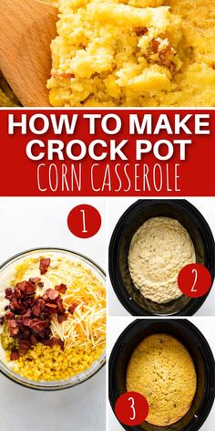 how to make crock pot corn casserole