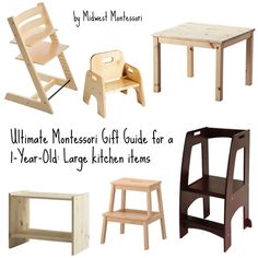 Midwest Montessori — Ultimate Montessori Gift Guide for a One-Year-Old Montessori Bedroom, Montessori Room, Montessori Furniture, Montessori Toddler, Montessori Materials