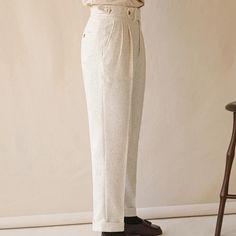 Faites l'expérience d'un style élégant et du confort avec notre pantalon Paris taille haute. Sa coupe flatteuse met en valeur vos courbes et s'accorde avec toutes vos tenues. Rehaussez votre garde-robe avec ce pantalon sophistiqué, parfait pour toutes les occasions.

Matière : viscose 30%, polyester 70%.
Style : Décontracté/Smart Casual/Elégant
Sexe : Homme
Avantages : Confortable
Motif : Solide

Taille recommandée en fonction du poids :
Taille 44 (50kg -60kg)
Taille 46 (60kg - 70kg)
Taille 48 ( Timeless Semi-formal Wide Leg Bottoms, Chic Spring Pants, Chic Relaxed Fit High-waisted Chinos, Chic High-waisted Relaxed Fit Chinos, Timeless Trousers For Fall, Semi-formal Tapered Leg Fall Bottoms, Semi-formal Fall Bottoms With Tapered Leg, High-waisted Tapered Cotton Pants, Chic Ankle-length Cotton Dress Pants