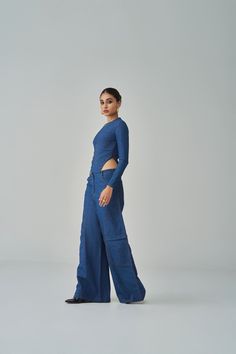 Denim Zip Up Bodysuit With Quilt Detailing Materials used: Denim Color: Blue Product care: Dry clean only Denim Bodysuit, Denim Set, Mid Rise Flare Jeans, Denim On Denim, Jumpsuit Jacket, Denim Color, Night Out Outfit, Colored Denim, Flared Jeans