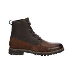 Franco Fortini James Men s Boot Dress up your rugged fall style in the James men s Boot by Franco Fortini. With a two-tone faux leather & textile upper featuring a cap toe, this inside zip Boot also has a rear pull tab for easy enty. The lug outsole is durable, offering steady traction wherever you go. Synthetic upper Inside zip closure Lace-up frontCap toeLug outsole Brown Cap Toe Work Boots For Outdoor, Fall Leather Boots With Rubber Toe Cap, Leather Boots With Rubber Toe Cap For Fall, Fall Leather Footbed Work Boots With Cap Toe, Fall Cap Toe Work Boots With Leather Footbed, Winter Leather Cap Toe Work Boots, Casual Cap Toe Work Boots For Winter, Fitted Brown Work Boots For Outdoor, Casual Cap Toe Work Boots For Fall