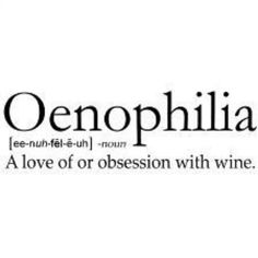 the logo for denophilia, a love or obsession with wine