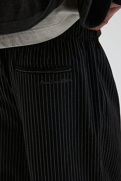 Tailored look trouser pants by Standard Cloth. Pinstripe pattern pants with an elastic pullon waist. Includes front and back pockets. Exclusively at Urban Outfitters. Features Standard Cloth pinstripe pullon trouser pant Tailored look trouser pants Elastic pullon waist Pinstripe pattern allover Front & back pockets Relaxed straight leg UO exclusive Content + Care 66% Polyester, 32% viscose, 2% spandex Machine wash Imported Size + Fit Model in Black is 6’1" and wearing size Medium Measurements ta Pinstripe Trousers With Pockets, Casual Pinstripe Ankle-length Pants, Casual Pinstripe Ankle-length Bottoms, Relaxed Fit Pinstripe Bottoms With Pockets, Casual Pinstripe Pants With Pockets, Casual Pinstripe Bottoms With Pockets, Pinstripe Bottoms With Pockets Relaxed Fit, Casual Black Bottoms With Vertical Stripes, Casual Pinstripe Relaxed Fit Pants