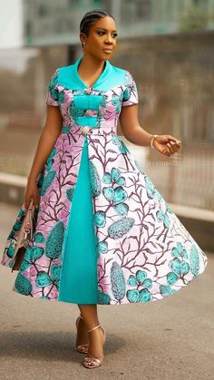 Dress For Chubby Ladies, Sewing Styles, Dress For Chubby, Headwrap Hairstyles, African Fashion Week, Fancy Short Dresses, Modest Dresses Fashion, Long African Dresses