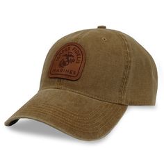 MARINES SEMPER FIDELIS DASHBOARD ADJUSTABLE HAT (CAMEL) 2 Semper Fidelis, Military Pride, Anchors Aweigh, Army Hat, Military Marines, Navy Anchor, Aim High, Metal Slide, Military Hat