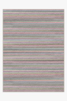 a multicolored area rug with horizontal stripes on the bottom and diagonals at the top