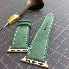 "Dark Green Maya Leather Watch Straps Handmade For Men anh Women ! Detail :  Topside: Maya Leather . Underside : Zermatt leather  All of our Handmade Leather Watch Strap and other product are fully personalizable, please just let me know what would you like to personalize / customize your own item, If you have any questions for us on this specific phone case, or any other product in my shop, or want to ask me about customized purchases - please let me know by clicking on the \"contact seller\" b Green Watch Accessories With Bracelet Strap As Gift, Green Bracelet Strap Watch Accessories As Gift, Handmade Green Watch Accessories As Gift, Rectangular Green Apple Watch Band As A Gift, Handmade Green Watch Accessories Gift, Handmade Green Watch Bands For Everyday Use, Green Leather Business Watch Accessories, Green Rectangular Apple Watch Band Gift, Green Leather Modern Watch Accessories