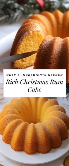 Image for Rich Christmas Rum Cake Bundt Rum Cake Recipes, Boozy Rum Cake, Easy Rum Cake Recipe Betty Crocker, Pumpkin Spice Rum Cake, Rum Extract Recipes, Gluten Free Rum Cake, Malibu Rum Cake, Italian Rum Cake Recipe