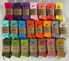 Hand Dyed Nike Dri-fit Socks Tie Dye - Etsy Nike Socks Colorful, Colorful Nike Socks, Colored Nike Socks, Dyed Nike Socks, Ensemble Nike, Dri Fit Socks, Boty Nike, Cute Nike Outfits, Preppy Shoes