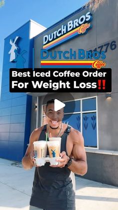 Trent Harrison | Online Fitness Coach on Instagram: "The best DUTCH BROS orders for fat loss🔥  The blended golden eagle is 1100 calories and 136g sugar 🤯  Here are some of my favorite options to go with instead of that. (Chocolate macadamia nut is my favorite).  ✅Iced Protein golden eagle ~ 230 calories, 27g protein -Medium Iced protein latte  -Sugar free vanilla  -Sugar free caramel   ✅Cold Brew Golden Eagle ~100 calories  -Medium cold brew -Sugar free vanilla  -Sugar free carmel  -1 scoop soft top  -light cream   ✅Iced Protein Chocolate Macamia nut latte ~280 calories, 27g protein  -Medium iced protein latte  -Sugar free mocha  -Sugar free macadimia nut  -1 scoop soft top   #coffee #dutchbros #espresso #lowcalorie #fastfood #weightloss #fitness #fitnessgoals #bellyfat #fatloss #coldbre Dutch Bros Orders, Trent Harrison, Protein Latte, Dutch Drinks, Caramel Cold Brew, Low Sugar Drinks, Restaurant Meals, Best Iced Coffee, Protein Chocolate