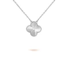 This silver clover necklace is both a stylish and versatile piece. Crafted with high-quality material, the four-leaf clover design symbolizes good luck and fortune. The delicate chain adds a touch of elegance to any outfit. Perfect for casual wear or special occasions. ADDITIONAL INFORMATION Color: Silver Stone: Cubic Zirconia Ref. 07394-WG Material:- 925 Sterling Silver - 18k Gold Plated- 18k Real Gold ( contact us via instagram) Length of chain : 41cm Our replica products are committed to qual Van Cleef Necklace White Gold, Silver Van Cleef Necklace, Van Cleef Arpels Silver, Van Cleef White Gold, Silver Van Cleef, Van Cleef Alhambra, Van Cleef Arpels Necklace, Van Cleef Necklace, Alhambra Pendant