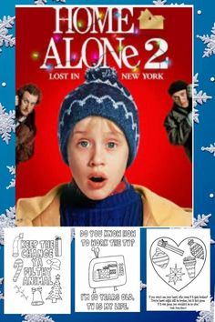 Home Alone 2 Movie Night, Home Alone 2, Esl Kids, Home Alone Movie, Home Alone Christmas, Free Christmas Coloring Pages, Night Theme, California Colors