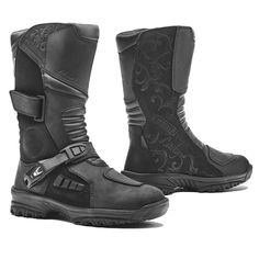 ADV Tourer Lady motorcycle boots. 12 months Warranty \ CE® level protection \ Full-grain oiled leather \ Drytex® waterproof \ Lightweight construction \ Adventure sole \ Plastic gear pad protection \ Women's Easy Fit \ Unbreakable GH® buckle strap \ Velcro® mid strap closure \ Special rigid nylon midsole \ Ankle Malleolus TPU \ Technical insole \ European production Size Guide Measure your overall feet length against the boot's inside measurement (see below). The inside should be at least 3/4 inch longer than your feet. This measurement gives you the correct toe clearance for safety and comfort.  36eu = 05 womens (09.64" inside) 37eu = 06 womens (09.84" inside) 38eu = 07 womens (10.04" inside) 39eu = 08 womens (10.23" inside) 40eu = 09 womens (10.43" inside) 41eu = 10 womens (10.63" inside Lady Boots, Heat Protector, Adventure Boots, Front Plate, Women's Motorcycle Boots, Legging Outfits, Riding Gear, Motorcycle Women, Fishing Outfits