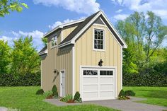 Single Detached Garage with Loft - 68678VR | Architectural Designs - House Plans Detached Garage With Loft, Garage With Loft, Cabin Plans With Loft, Garage Plans With Loft, Loft Plan, Garage Loft, Board And Batten Siding, Electrical Layout, House Plan Gallery