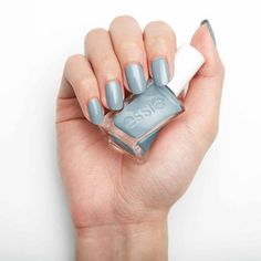 Behind The Glass - Dusty Blue Nail Polish - Essie Nail Polish Gray, Essie Gel Polish, Long Wear Nail Polish, America Nails, Couture Nails, Essie Gel Couture, Gel Couture, Essie Gel, Behind The Glass