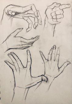 several hands are shown with one pointing at the other