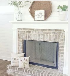 the fireplace is clean and ready for us to put in their home's new fire place