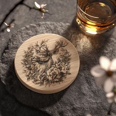 Illusion 3d, Flower 3d, 3d Illusion, 3d Illustrations, Wooden Coasters, Wood Coasters, 3d Illustration, Png Image, Laser Engraving