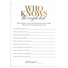 a question card with the words who knows?