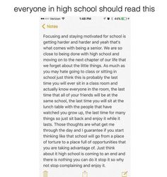 the text on this page says everyone in high school should read this