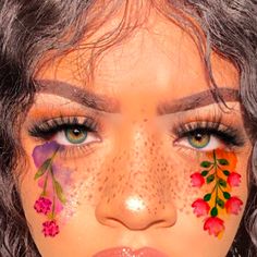 Makeup Things, Festival Glitter, Face Paints, Face Paint Makeup, Face Art Makeup, Makeup Aesthetic