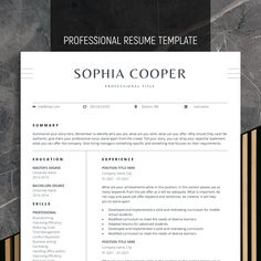 a professional resume template with an elegant black and gold border on the bottom, in front of a marble background