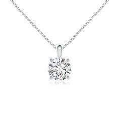 Linked to a lustrous bale is a sparkle diamond solitaire secured in a four prong setting. Crafted in platinum, the elegant design of this classic diamond pendant draws all attention towards the magnificence of the centre stone. Diamond Solitaire Pendant, Solitaire Pendant, Sparkle Diamonds, Diamond Solitaire, Diamond Pendant, White Diamond, Round Diamond, Prong Setting, Pendant Jewelry