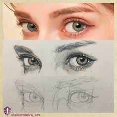 the eyes are drawn in different ways