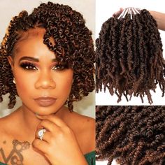 Curly Twist, Short Crochet Braids, Fluffy Curly Hair, Spring Twist Hair, Crochet Hairstyles, Passion Twists, Curly Braids, Curly Crochet Hair Styles, Hair Braider