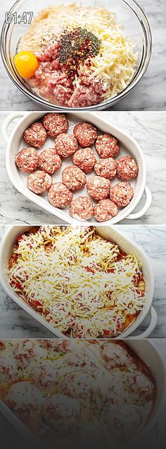 ▷ Cheesy Meatballs Casserole {Low Carb} - #lowcarb #meatballs #recipe #eatwell101 - Looking for a great low carb dinner option? This low carb turkey meatball casserole recipe is absolutely fabulous. - #recipe by #eatwell101. Turkey Meatball Casserole, Meatballs Casserole, Low Carb Turkey Meatballs, Casserole Low Carb, Meatball Casserole Recipe, Ground Lamb Recipes, Easy Hamburger Soup, Cheesy Meatballs