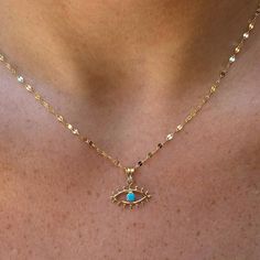 "* Gold KT: 14K Solid Gold * Chain Lengths: Adjustable, 16'' 18\", 20\", 22\", 24\" * Stone: Zircon * The length of the chain in the photo is 18 inches. * Pendant length: 1.50 cm * Pendant width: 1.40 cm * Chain style: Glitter chain necklace Follow on Instagram - @bayargold.tr My Web Site - https://www.bayargold.com/ * Bayar Gold is a fine jewelry company. Please do not hesitate to ask us questions. We are always here to help you. * All items are packed in the high-quality jewelry box. The gift Gold Turquoise Necklace With Lobster Clasp, Gift, Blue 14k Gold Necklace With Charms, Turquoise Pendant Jewelry With Delicate Chain, Turquoise Pendant With Delicate Chain, Dainty Turquoise Necklace With Clavicle Chain, Blue Dainty Charm Necklaces, Turquoise Chain Necklace With Adjustable Chain As Gift, Turquoise Pendant Charm Necklace With Adjustable Chain, Dainty Turquoise Clavicle Chain Necklace