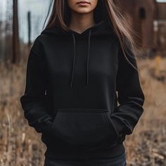 Basic Hoodie Sweater For Streetwear, Basic Hoodie For Streetwear, Basic Hoodie With Adjustable Hood And Crew Neck, Graphic Design Mockup, Hoodie Mockup, Print Mockup, Clothing Mockup, Logo Mockup, Mockup Design