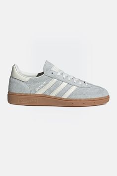 Originally designed for athletes the adidas Originals Handball Spezial sneakers are loved for their classic style and fit. This version is built with a suede upper for a supple feel. A soft gum rubber outsole keeps them true to their vintage roots. Adidas Spezials, Spezial Adidas, Shoes For School, Shoe Ideas, Adidas Shoes Women, Dress One Shoulder