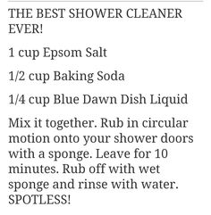 the best shower cleaner ever recipe