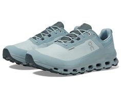 On Men's Cloudvista Waterproof - Men's Shoes : Glacier/Cobble : The On Cloudvista Waterproof sneaker is perfect for all-weather off-roading. We recommend ordering a half size up. Light waterproof membrane with protective ripstop vamp mesh. Missiongrip with squared lugs for better traction. Lace-up closure. Round toe silhouette. Cloudultra-inspired Speedboard to increase rolling motion. Imported. Please note that ONLY the On Cloud 50/50, Cloud 70/30, Cloud Terry, and Cloud running shoes feature a Cloud Running Shoes, Functional Gore-tex Trail Running Shoes With Moisture-wicking, Functional Gore-tex Running Shoes With Air Cushioning, Functional Blue Running Shoes With Moisture-wicking, Blue Synthetic Running Shoes With Moisture-wicking, Functional Blue Moisture-wicking Running Shoes, Waterproof Sneakers, Off Roading, Waterproof Shoes